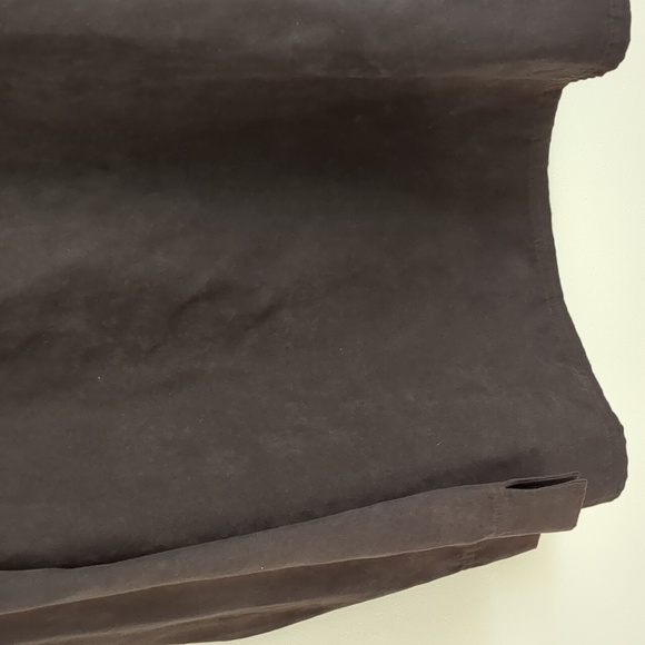 2X Erika Woman Faux Suede Brown Embellished Top - Picture 7 of 13